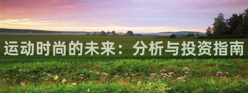 k1体育官方正版app集团官网首页网址:运动时尚的未来:分析